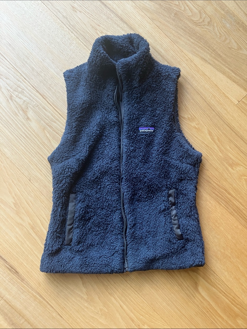 Patagonia Navy Los Gatos high pile Fleece Zip-Up Vest